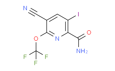 3-Cyano-5-iodo-2-(trifluoromethoxy)pyridine-6-carboxamide
