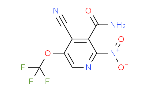 4-Cyano-2-nitro-5-(trifluoromethoxy)pyridine-3-carboxamide