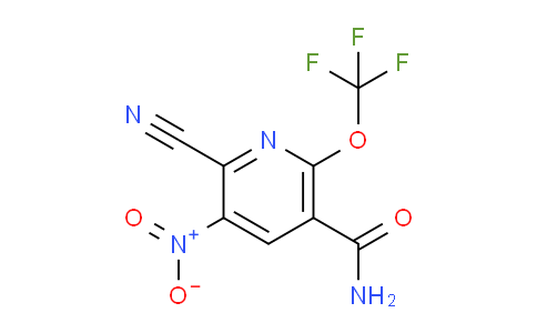 2-Cyano-3-nitro-6-(trifluoromethoxy)pyridine-5-carboxamide