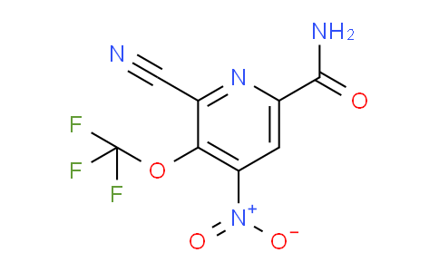 2-Cyano-4-nitro-3-(trifluoromethoxy)pyridine-6-carboxamide