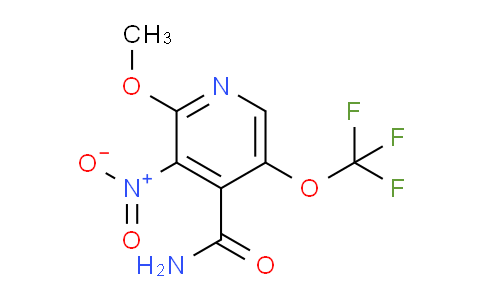 2-Methoxy-3-nitro-5-(trifluoromethoxy)pyridine-4-carboxamide