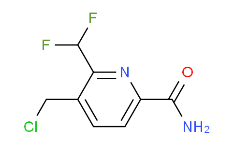 3-(Chloromethyl)-2-(difluoromethyl)pyridine-6-carboxamide
