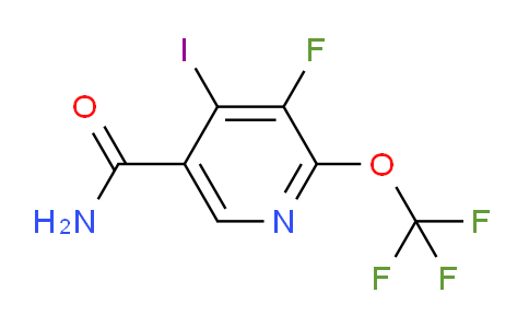 3-Fluoro-4-iodo-2-(trifluoromethoxy)pyridine-5-carboxamide
