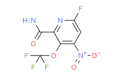 6-Fluoro-4-nitro-3-(trifluoromethoxy)pyridine-2-carboxamide