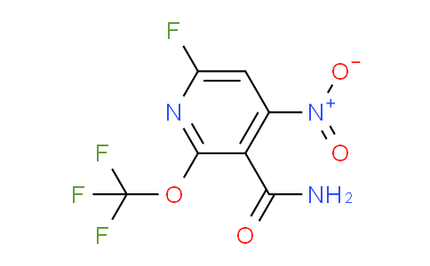 6-Fluoro-4-nitro-2-(trifluoromethoxy)pyridine-3-carboxamide