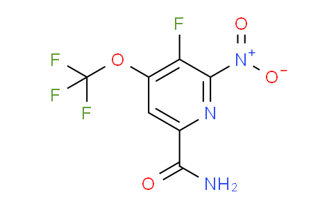 3-Fluoro-2-nitro-4-(trifluoromethoxy)pyridine-6-carboxamide