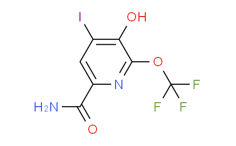 3-Hydroxy-4-iodo-2-(trifluoromethoxy)pyridine-6-carboxamide