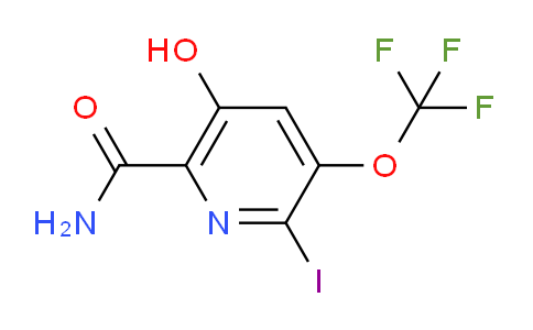 5-Hydroxy-2-iodo-3-(trifluoromethoxy)pyridine-6-carboxamide