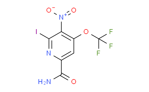2-Iodo-3-nitro-4-(trifluoromethoxy)pyridine-6-carboxamide