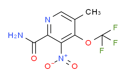 5-Methyl-3-nitro-4-(trifluoromethoxy)pyridine-2-carboxamide