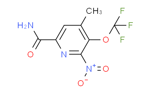4-Methyl-2-nitro-3-(trifluoromethoxy)pyridine-6-carboxamide