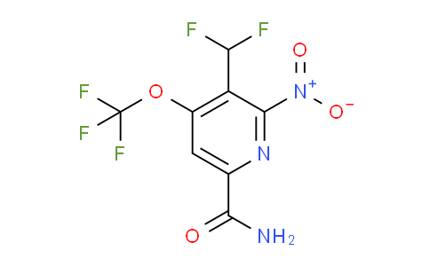 AM88869 | 1805300-59-7 | 3-(Difluoromethyl)-2-nitro-4-(trifluoromethoxy)pyridine-6-carboxamide