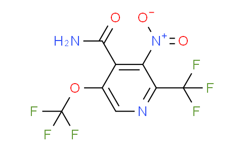 3-Nitro-5-(trifluoromethoxy)-2-(trifluoromethyl)pyridine-4-carboxamide