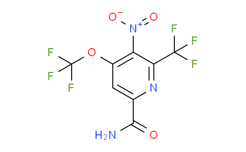 3-Nitro-4-(trifluoromethoxy)-2-(trifluoromethyl)pyridine-6-carboxamide