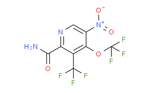 5-Nitro-4-(trifluoromethoxy)-3-(trifluoromethyl)pyridine-2-carboxamide