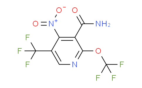 4-Nitro-2-(trifluoromethoxy)-5-(trifluoromethyl)pyridine-3-carboxamide