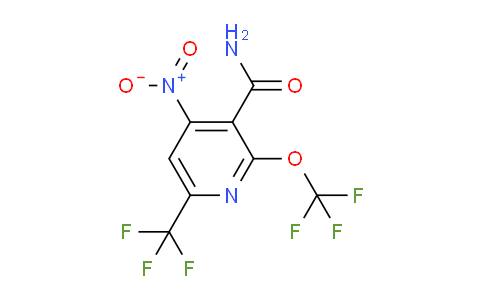 4-Nitro-2-(trifluoromethoxy)-6-(trifluoromethyl)pyridine-3-carboxamide