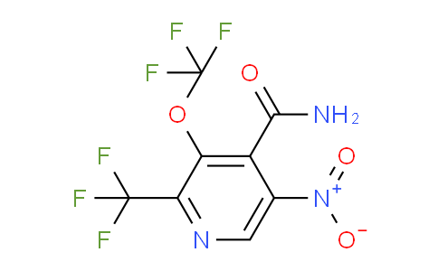 5-Nitro-3-(trifluoromethoxy)-2-(trifluoromethyl)pyridine-4-carboxamide