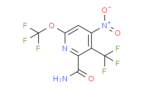 4-Nitro-6-(trifluoromethoxy)-3-(trifluoromethyl)pyridine-2-carboxamide