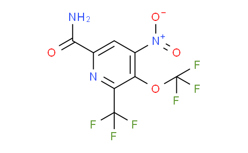 4-Nitro-3-(trifluoromethoxy)-2-(trifluoromethyl)pyridine-6-carboxamide