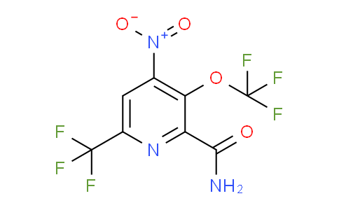 4-Nitro-3-(trifluoromethoxy)-6-(trifluoromethyl)pyridine-2-carboxamide