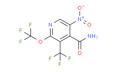 5-Nitro-2-(trifluoromethoxy)-3-(trifluoromethyl)pyridine-4-carboxamide
