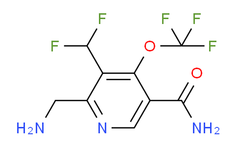 2-(Aminomethyl)-3-(difluoromethyl)-4-(trifluoromethoxy)pyridine-5-carboxamide
