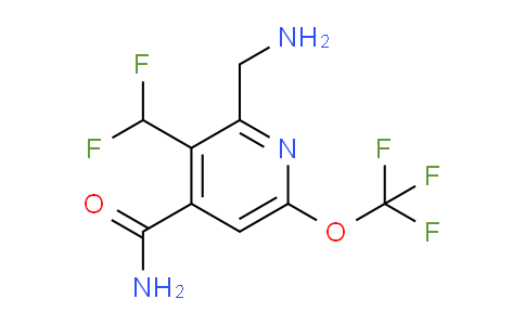 2-(Aminomethyl)-3-(difluoromethyl)-6-(trifluoromethoxy)pyridine-4-carboxamide