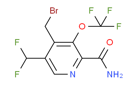 4-(Bromomethyl)-5-(difluoromethyl)-3-(trifluoromethoxy)pyridine-2-carboxamide