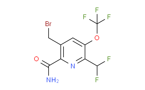 5-(Bromomethyl)-2-(difluoromethyl)-3-(trifluoromethoxy)pyridine-6-carboxamide