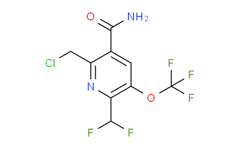 2-(Chloromethyl)-6-(difluoromethyl)-5-(trifluoromethoxy)pyridine-3-carboxamide