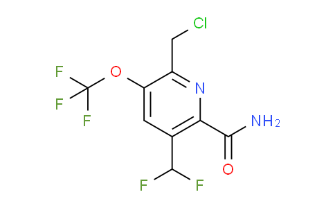 2-(Chloromethyl)-5-(difluoromethyl)-3-(trifluoromethoxy)pyridine-6-carboxamide