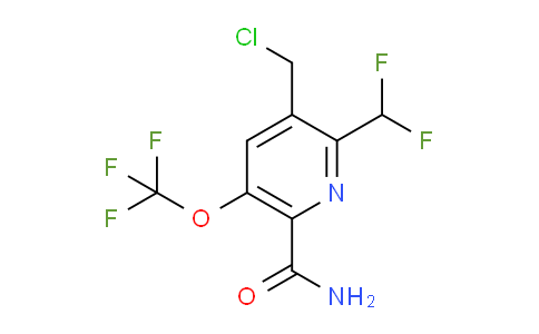 3-(Chloromethyl)-2-(difluoromethyl)-5-(trifluoromethoxy)pyridine-6-carboxamide