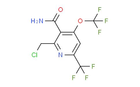 2-(Chloromethyl)-4-(trifluoromethoxy)-6-(trifluoromethyl)pyridine-3-carboxamide