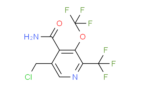 5-(Chloromethyl)-3-(trifluoromethoxy)-2-(trifluoromethyl)pyridine-4-carboxamide