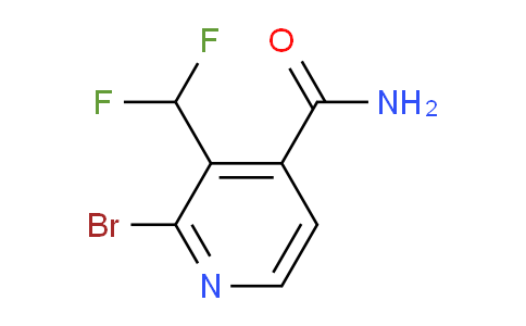 2-Bromo-3-(difluoromethyl)pyridine-4-carboxamide
