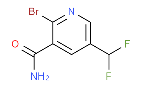 2-Bromo-5-(difluoromethyl)pyridine-3-carboxamide