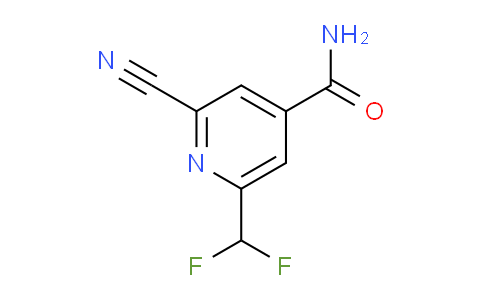 2-Cyano-6-(difluoromethyl)pyridine-4-carboxamide