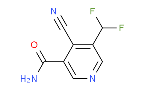 4-Cyano-3-(difluoromethyl)pyridine-5-carboxamide