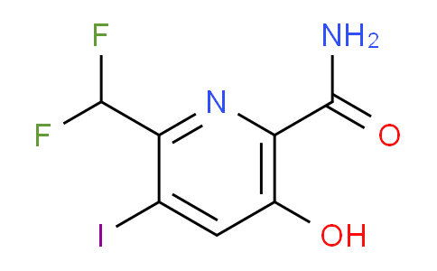2-(Difluoromethyl)-5-hydroxy-3-iodopyridine-6-carboxamide
