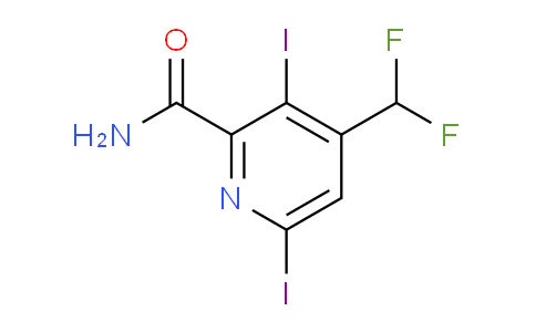 4-(Difluoromethyl)-3,6-diiodopyridine-2-carboxamide