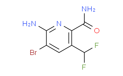 2-Amino-3-bromo-5-(difluoromethyl)pyridine-6-carboxamide