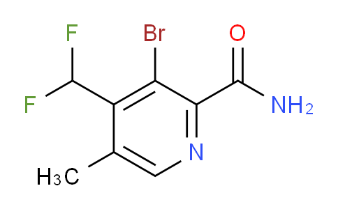 3-Bromo-4-(difluoromethyl)-5-methylpyridine-2-carboxamide