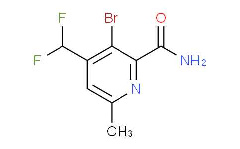 3-Bromo-4-(difluoromethyl)-6-methylpyridine-2-carboxamide