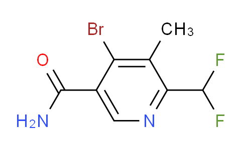 4-Bromo-2-(difluoromethyl)-3-methylpyridine-5-carboxamide