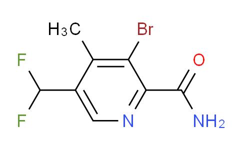 3-Bromo-5-(difluoromethyl)-4-methylpyridine-2-carboxamide