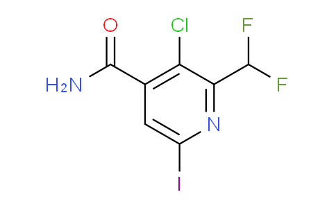 3-Chloro-2-(difluoromethyl)-6-iodopyridine-4-carboxamide