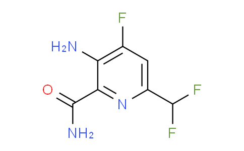 3-Amino-6-(difluoromethyl)-4-fluoropyridine-2-carboxamide