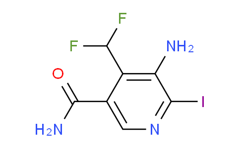 3-Amino-4-(difluoromethyl)-2-iodopyridine-5-carboxamide
