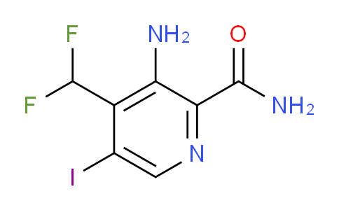 3-Amino-4-(difluoromethyl)-5-iodopyridine-2-carboxamide